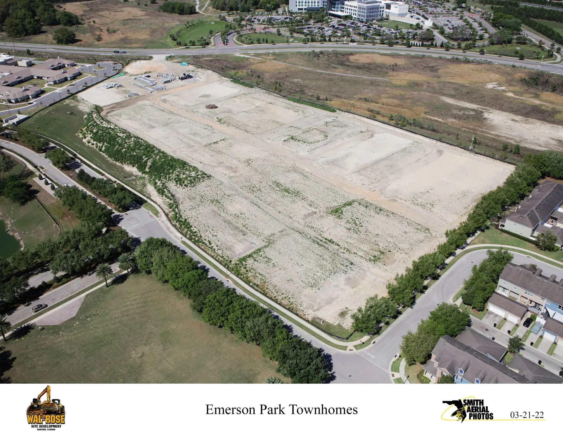 Emerson Park Townhomes WalRose Site Development
