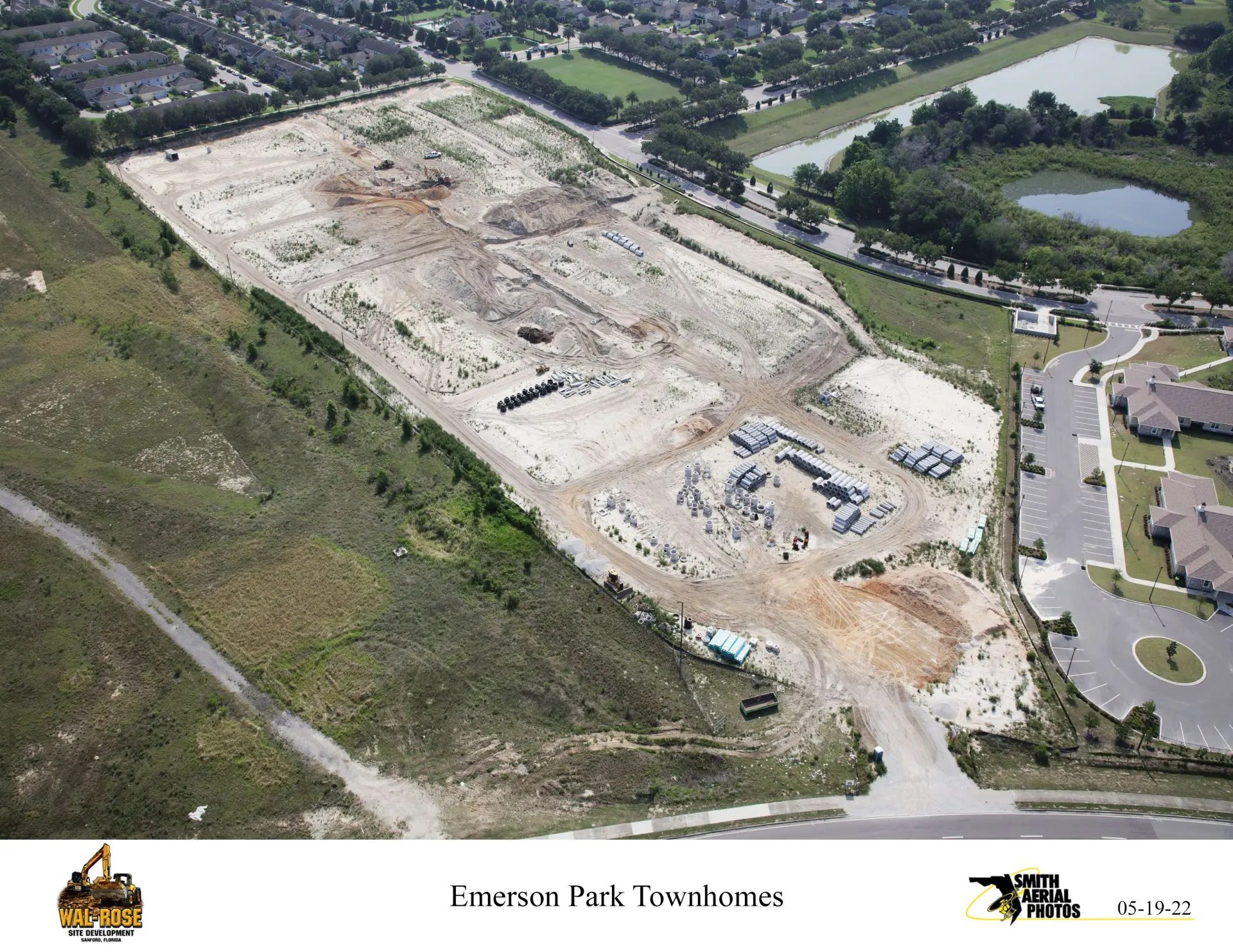 Emerson Park Townhomes WalRose Site Development