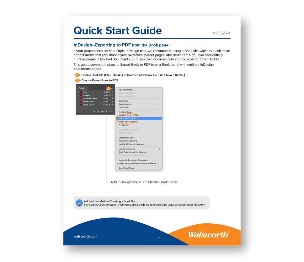 Quick Start Guides Walsworth