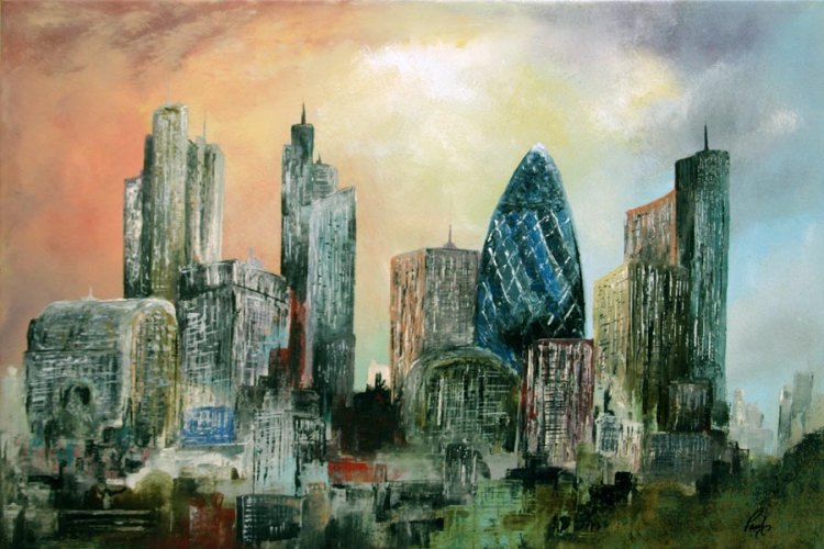 Lovely Artistic Representations of London’s Famous Skyline Wanderarti