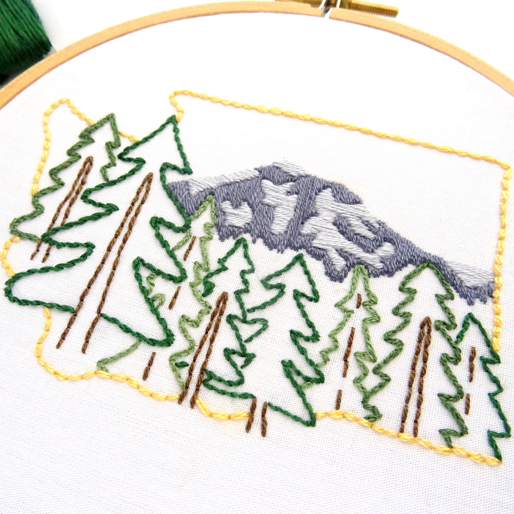 Washington Hand Embroidery Pattern Wandering Threads Embroidery