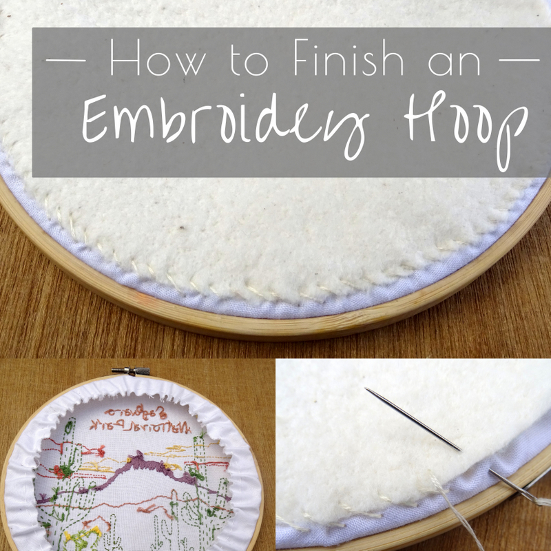 How to Finish an Embroidery Hoop Wandering Threads Embroidery