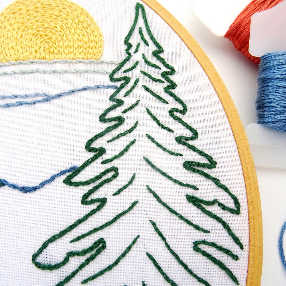 Great Smoky Mountains National Park Embroidery Pattern Wandering