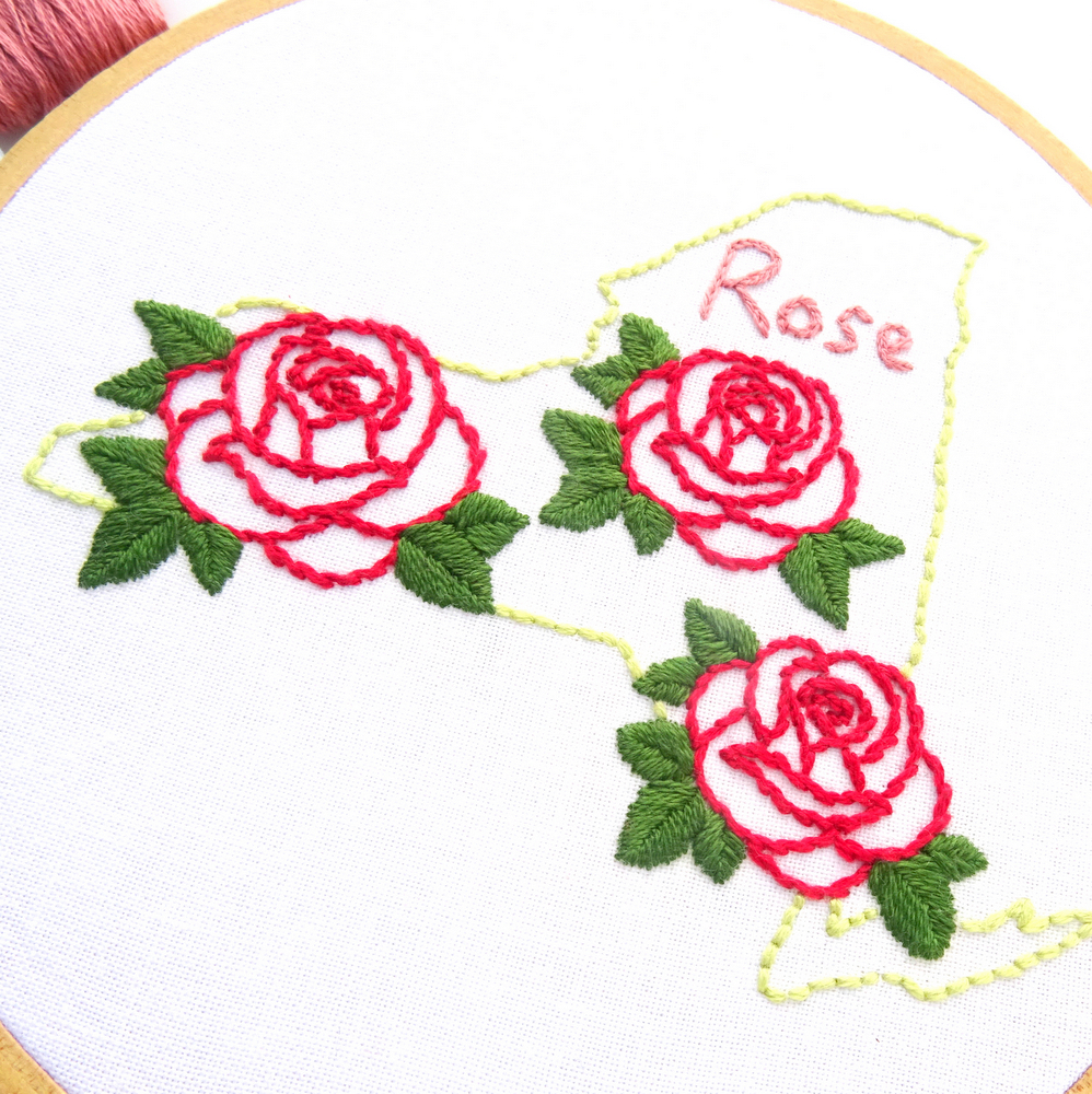 Rose embroidery seofansseo