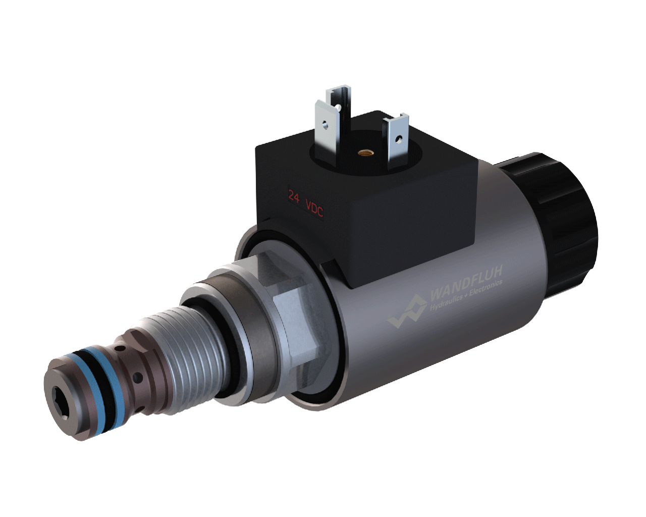 Poppet valve cartridge M18 Wandfluh