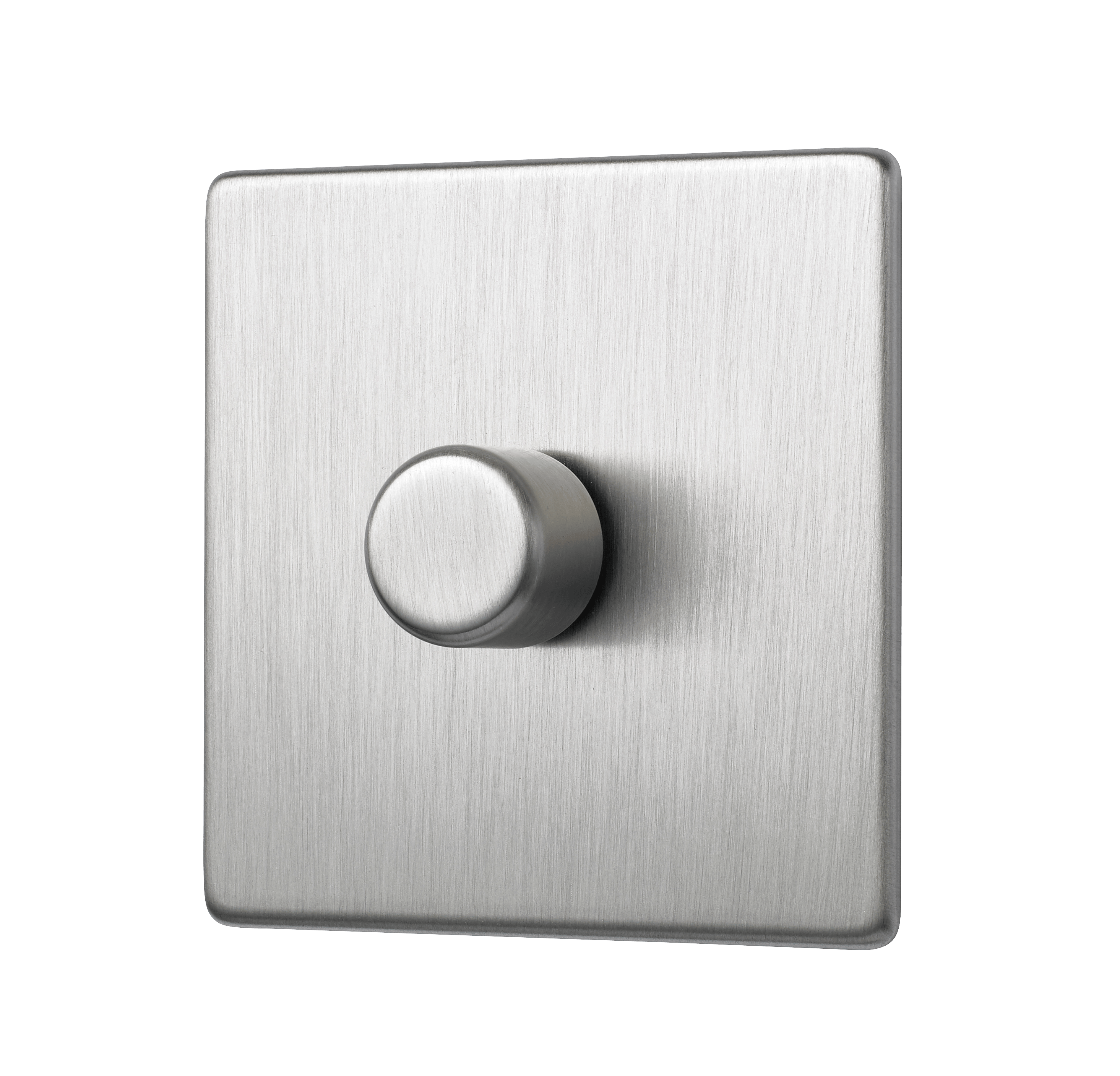 PENTHOUSE SINGLE 120W LED DIMMER SWITCH IN SATIN NICKEL Wandsworth