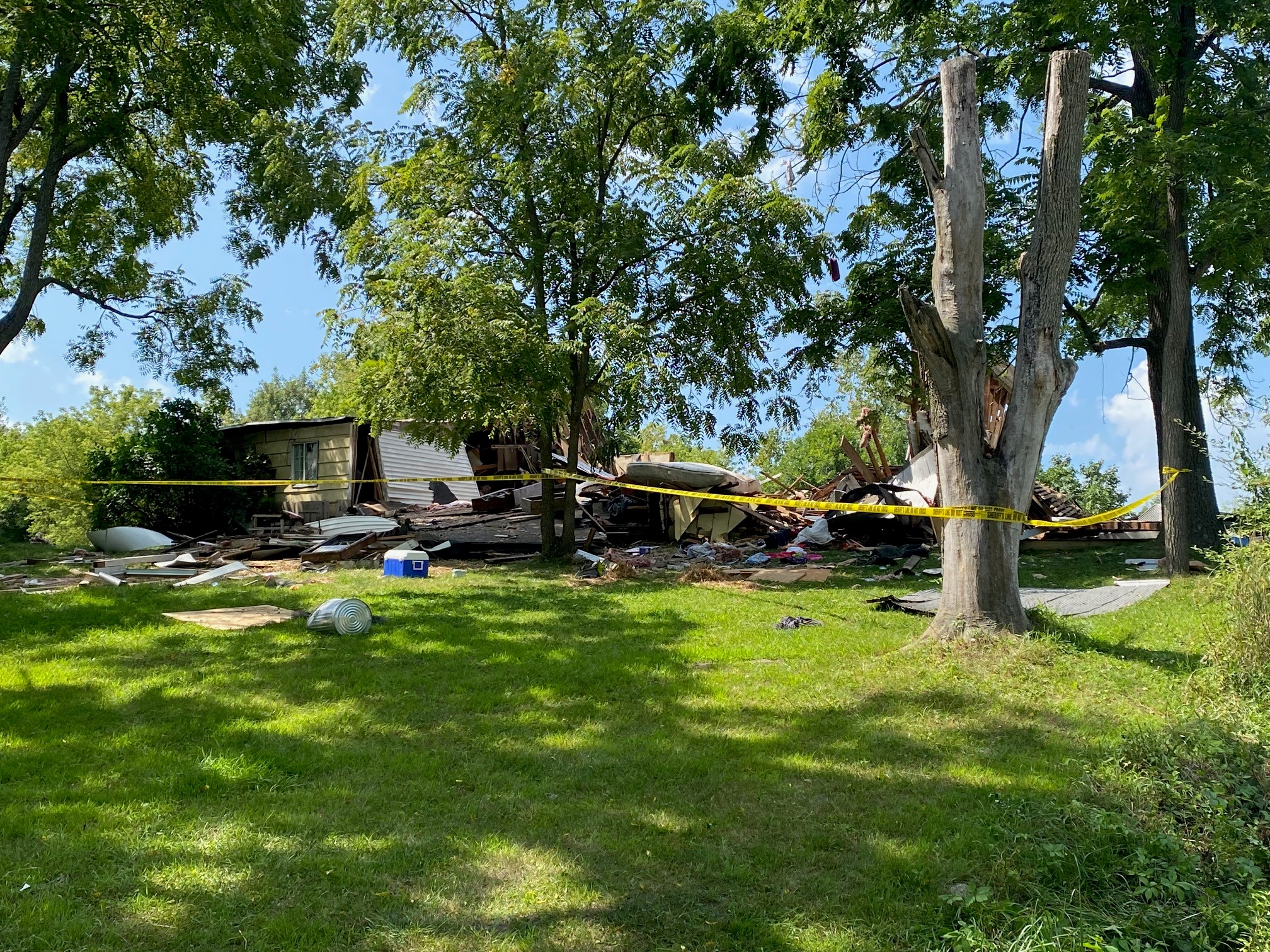 Propane leak suspected in house explosion that left man dead, wife hurt