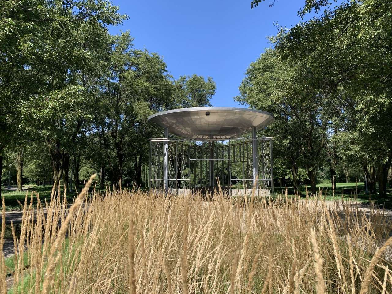 Dry splashpad tip of Headwaters Park wear and tear iceberg WANE 15