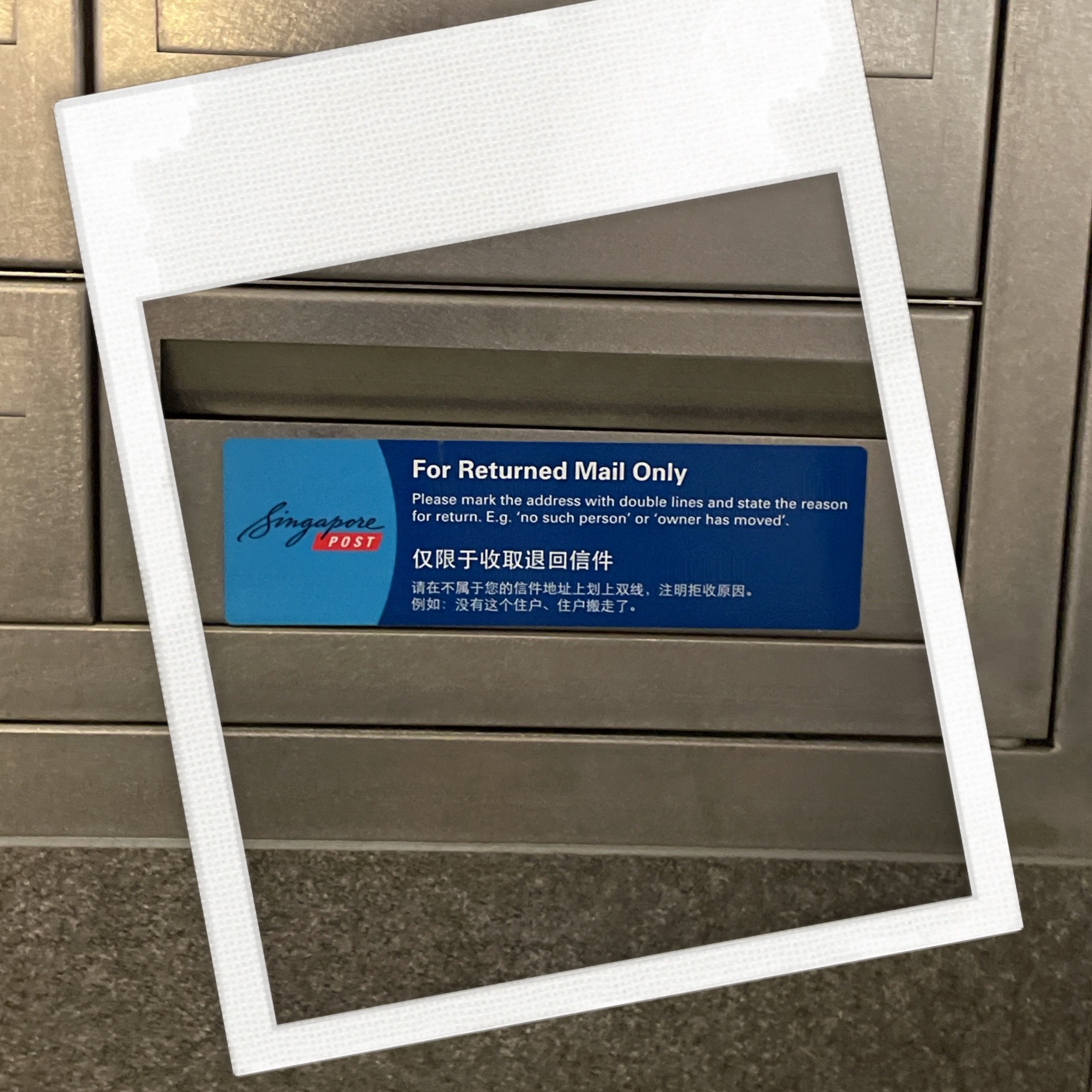 How to return (physical) mail in Singapore? WangWang Here!