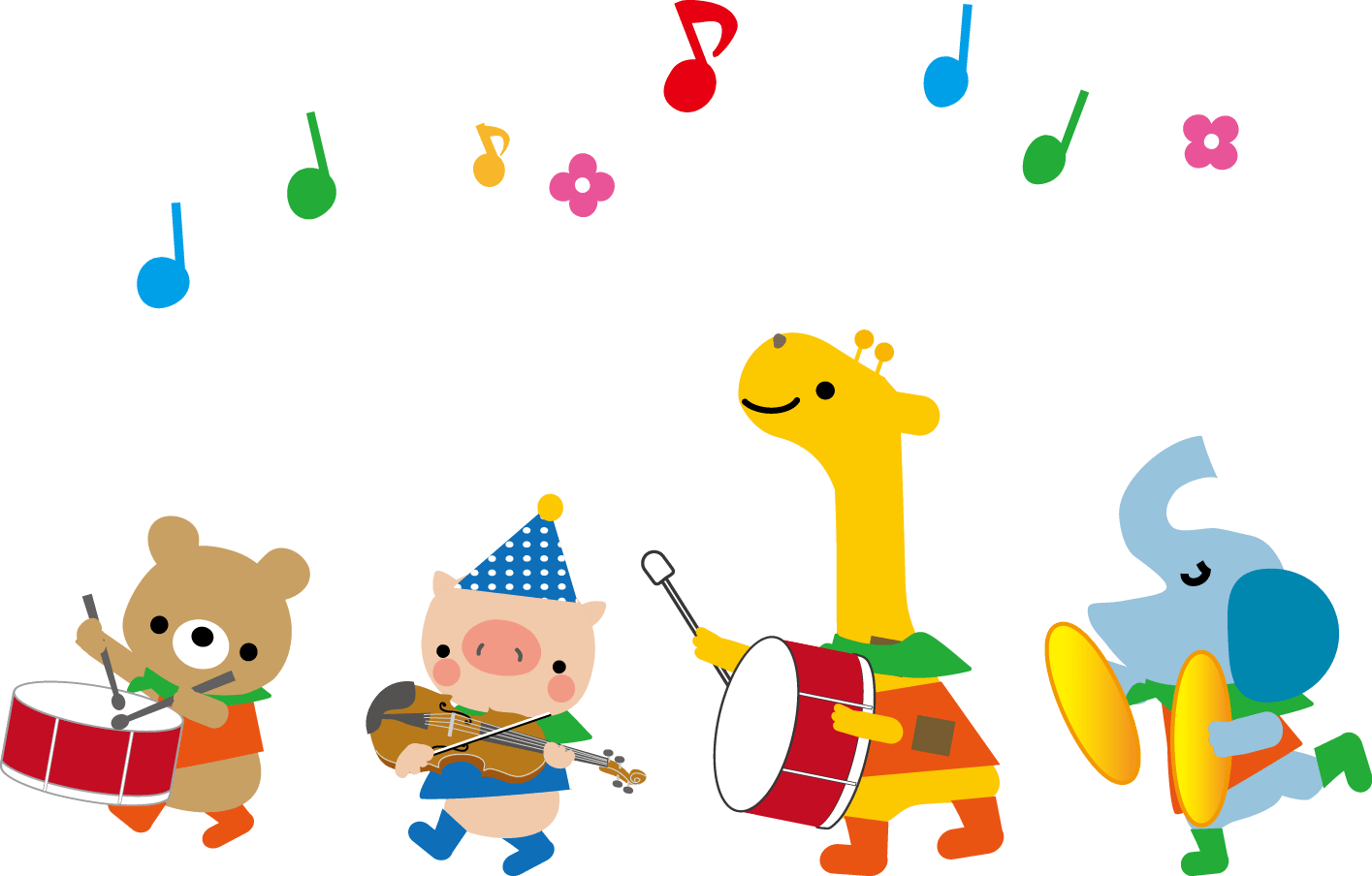 発表会のガーランドフレーム☆透過Ｐｎｇ | 無料イラスト素材｜素材ラボ 音楽隊・音楽会のイラスト/無料イラスト素材