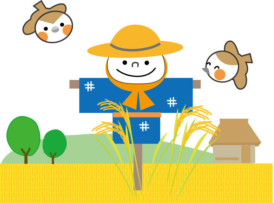 稲刈りイラスト - No: 1556765／無料イラストなら「イラストAc」 稲・新米・秋のイラスト/無料イラスト