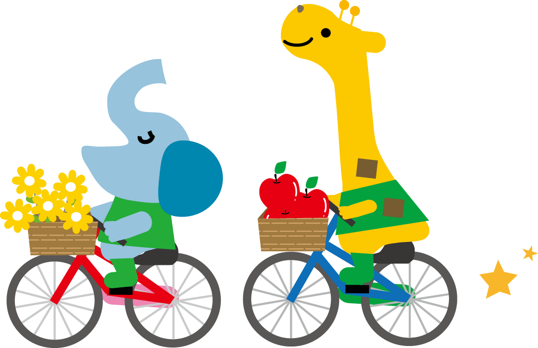 自転車のイラスト（無料イラスト）フリー素材