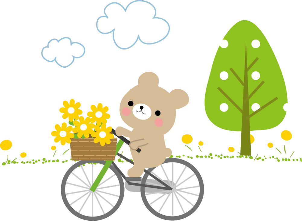 自転車のイラスト（無料イラスト）フリー素材