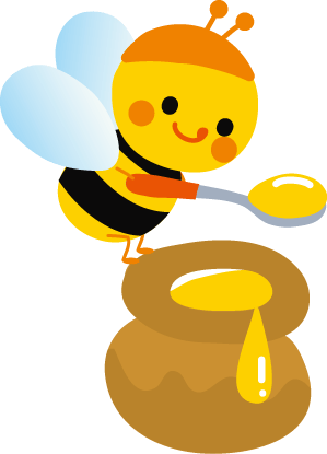 ハチミツのイラスト | かわいいフリー素材集 いらすとや かわいいミツバチのイラスト-無料イラストフリー素材