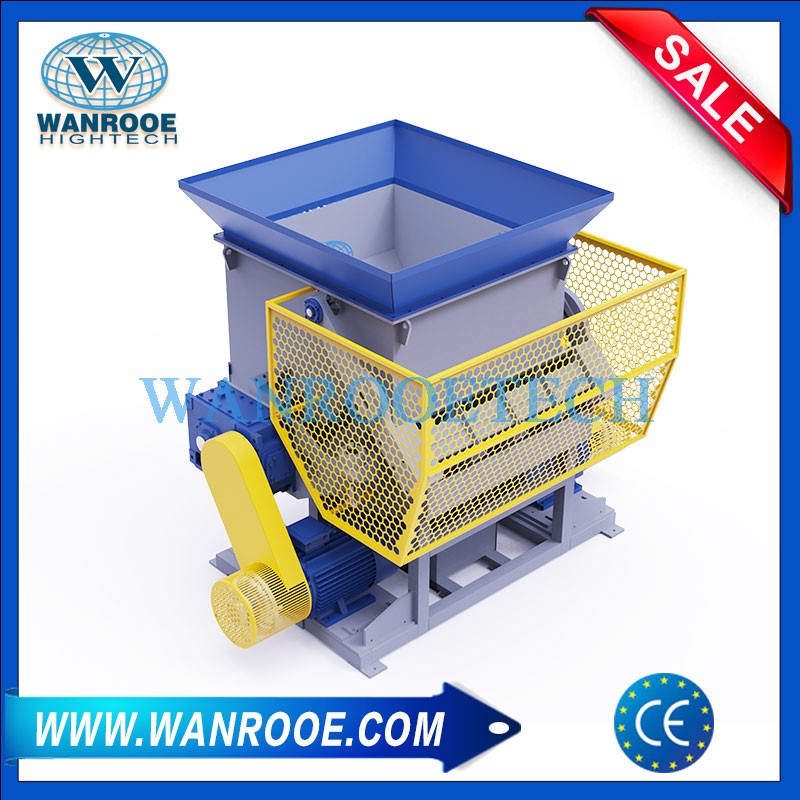 800Kg/h Single Shaft Plastic Bottle Barrel Drum Bucket Shredder