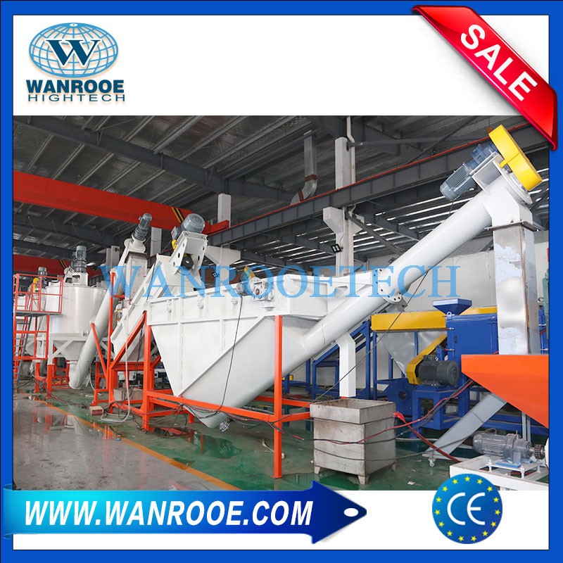 2000kg/h PET Bottle Recycling Washing Machine WANROOETECH