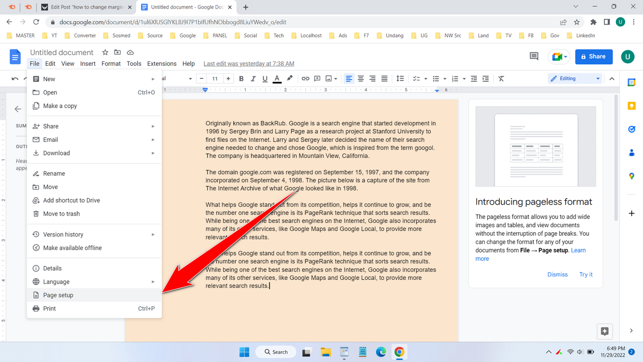 How to Change Margins in Google Docs WareData Tech enthusiast