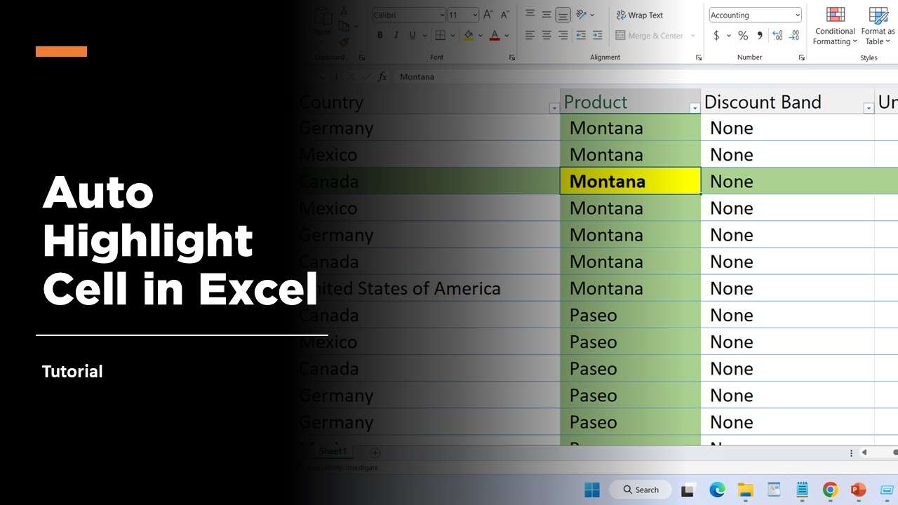 How to Auto Highlight on The Active Cell in Microsoft Excel WareData