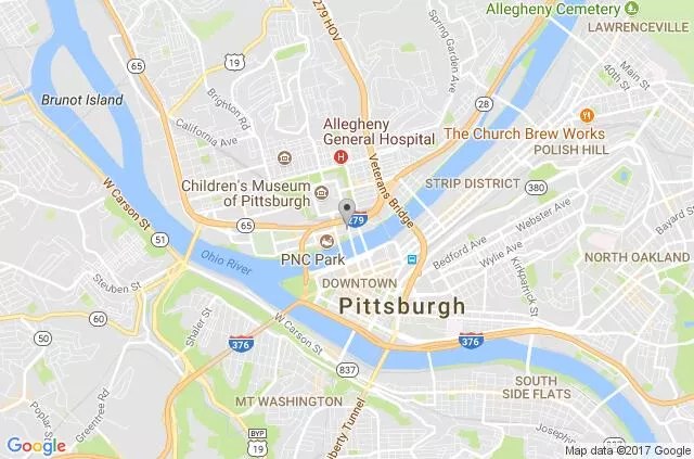Zip Code For Downtown Pittsburgh Map Of Pittsburgh Pa And Surrounding Areas
