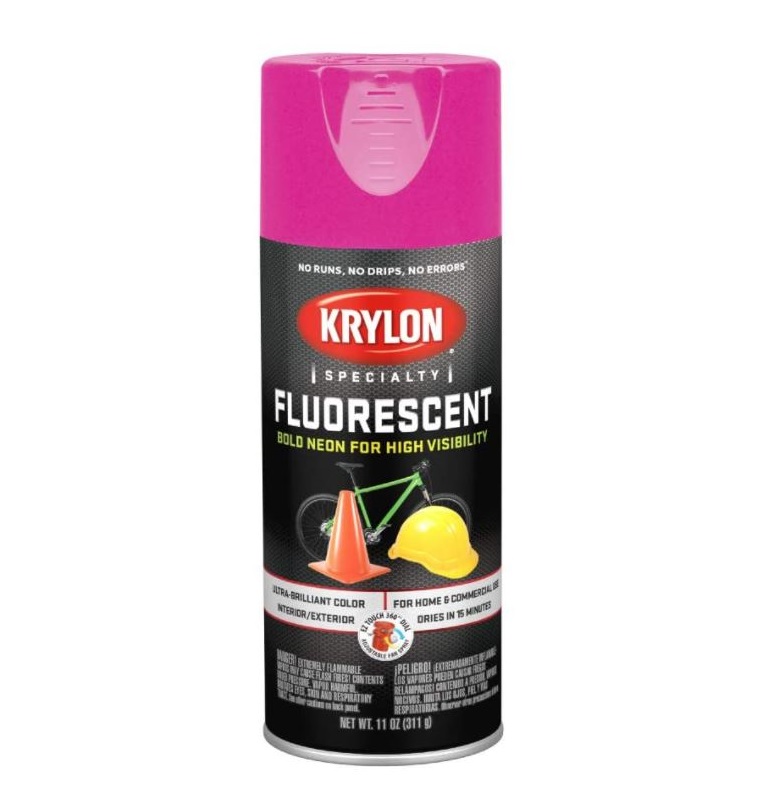 Krylon Spray Paint Fluorescent Indoor/Outdoor Cerise 11oz 3105 Warren