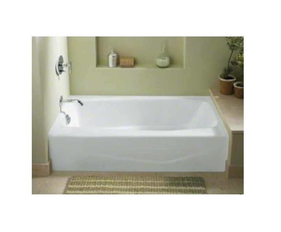 5ft Kohler Villager Left Hand Drain Tub White Warren Pipe and Supply