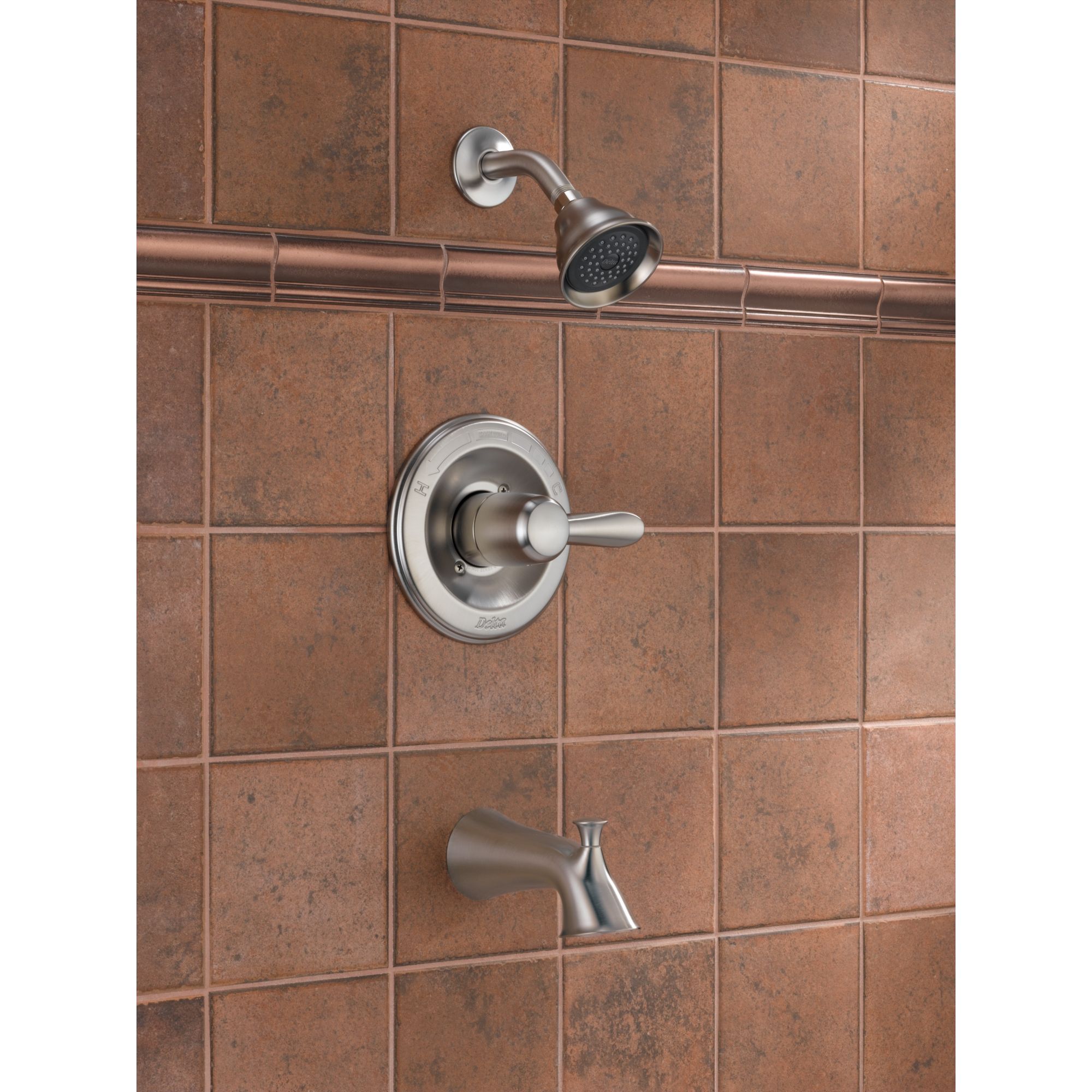 T14438SS Stainless Steel Delta LAHARA Monitor 14 Series Tub & Shower