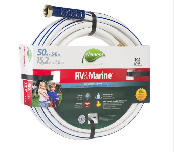 5/8 in. Dia. x 50 ft. L Boat and Camper Blue Garden Hose Warren Pipe