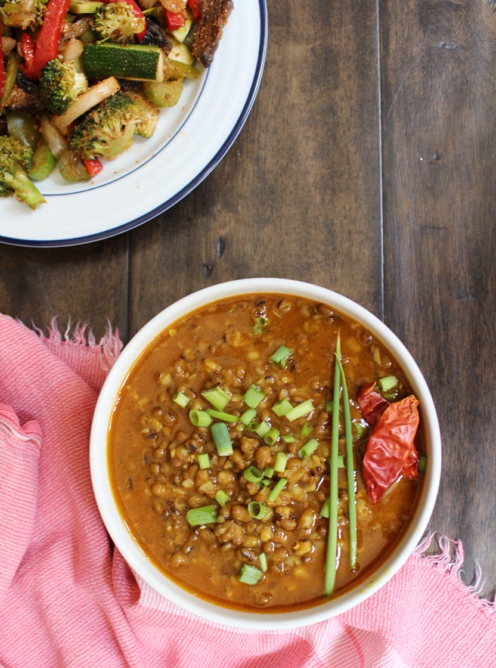 Vegan Instant Pot Green Moong Dal Lentils Recipe Warrior In The Kitchen