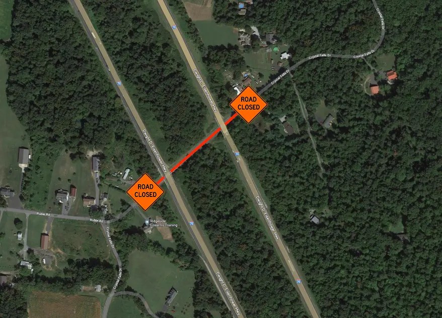 TRAFFIC ALERT Road Closure on Crystal Falls Drive Washington County