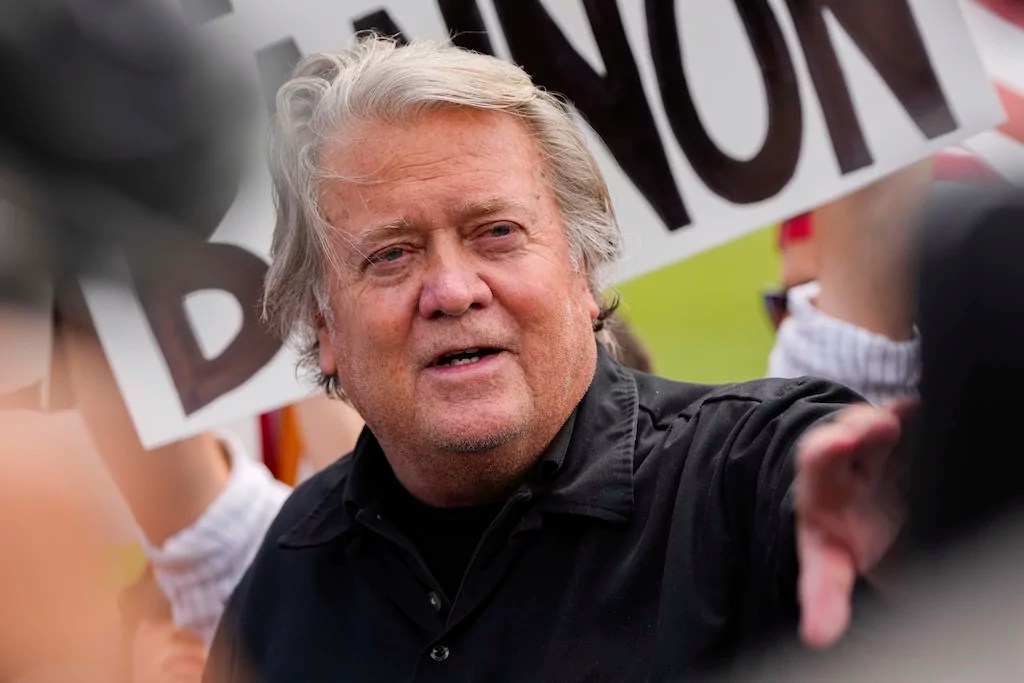 WATCH LIVE Steve Bannon holds press conference upon release from(01)