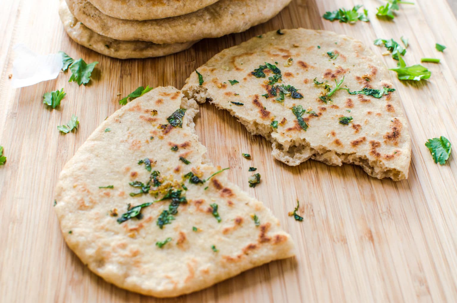 Easy and Healthy Homemade Garlic Naan Bread Recipe (Video)