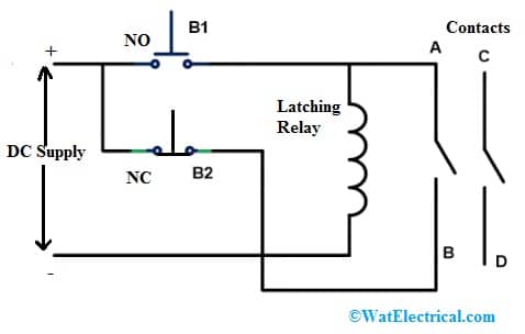 Latching Relay : Circuit, Working, Types & Its Applications