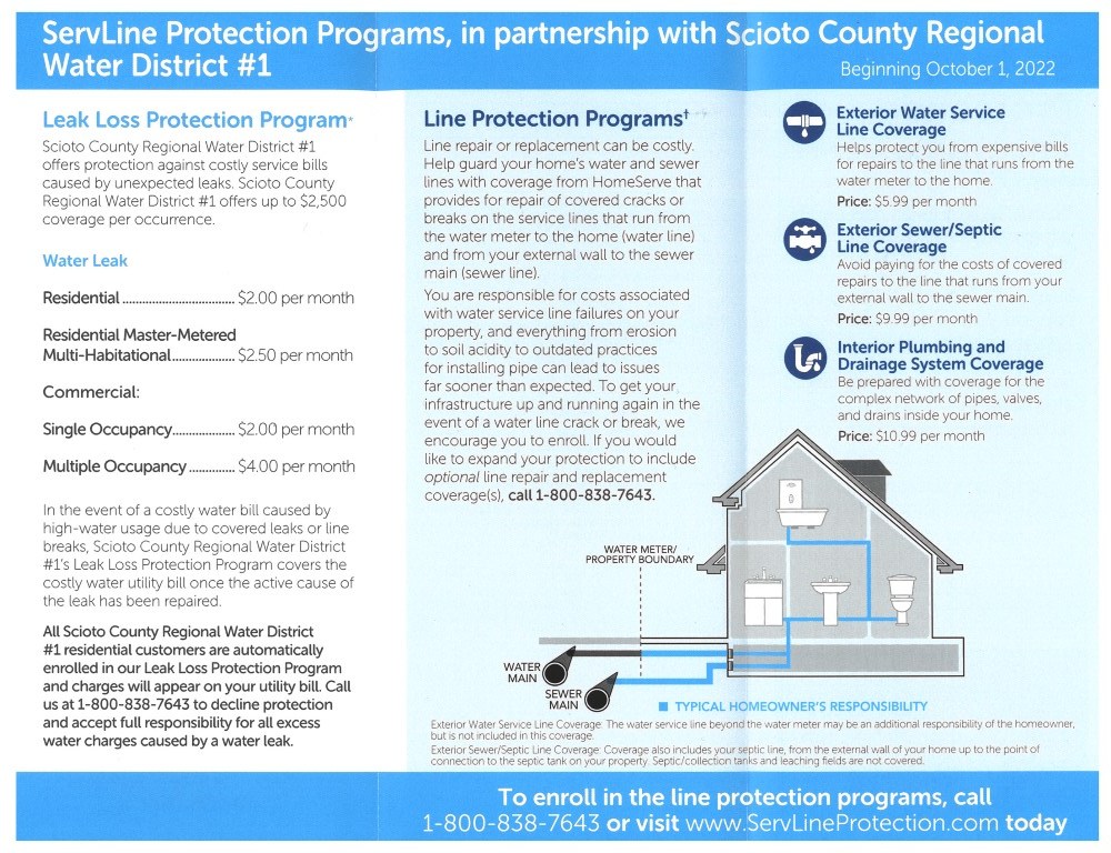 Ohio Water1 Scioto County Regional Water District 1 Home