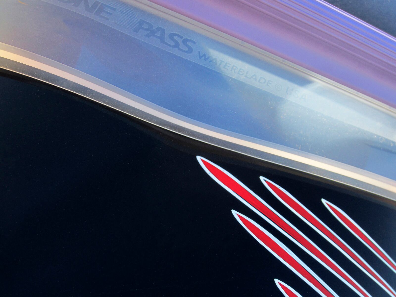 12″ Waterblade Purple Silicone Squeegee with TBar Edge One Pass