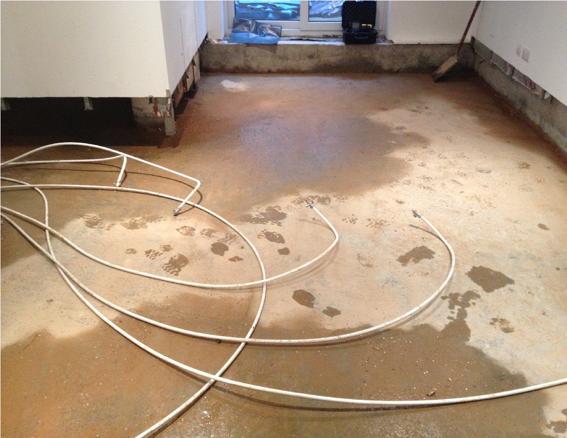 Underfloor Heating Leak Water Damage