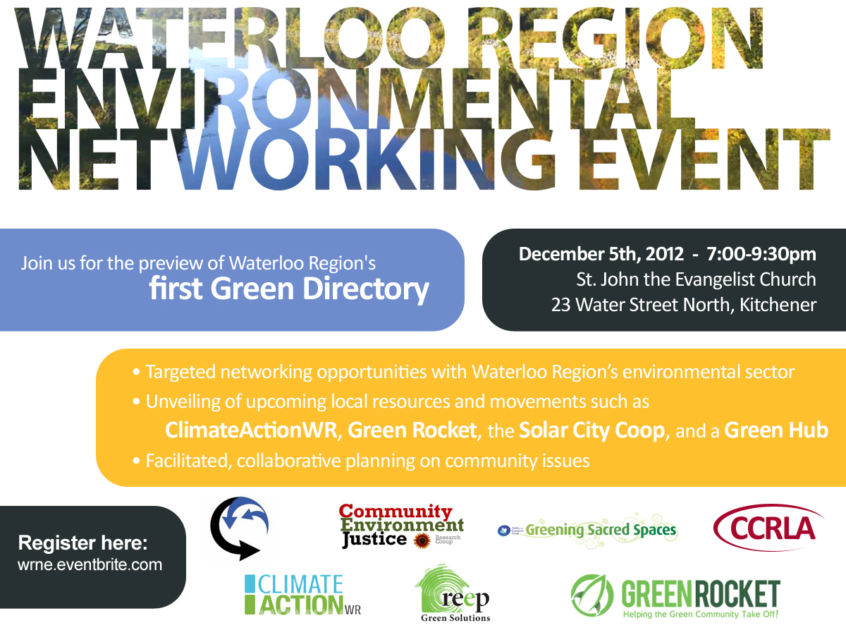 Waterloo Region Environmental Networking Event Social Development