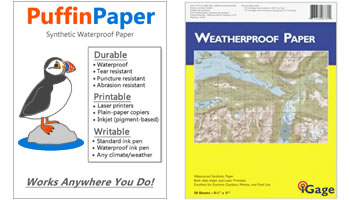 Waterproof Paper | PuffinPaper works anywhere you do :-)