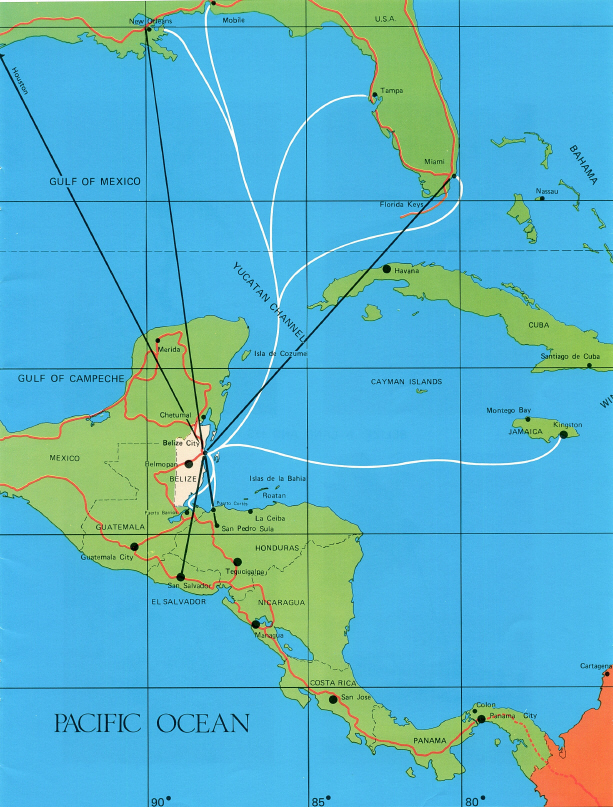 Belize Real Estate at Waterside Location, Belize Map, Caribbean Map