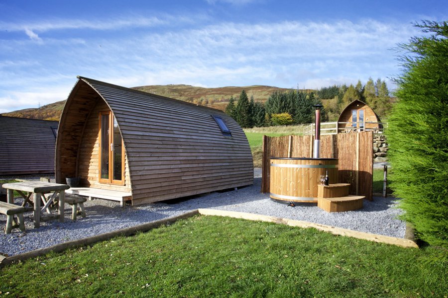 Eigg Premium Hot Tub Glamping Dome