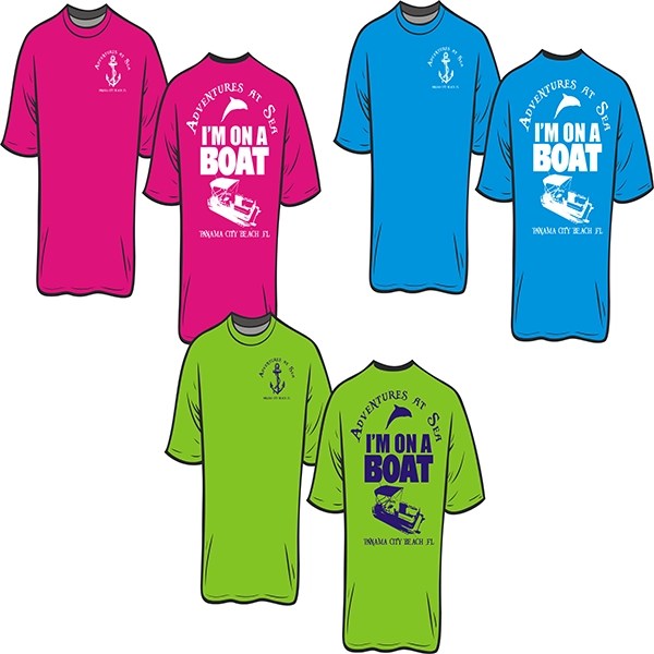 Souvenir Tshirts Adventures at Sea Tours & Rentals