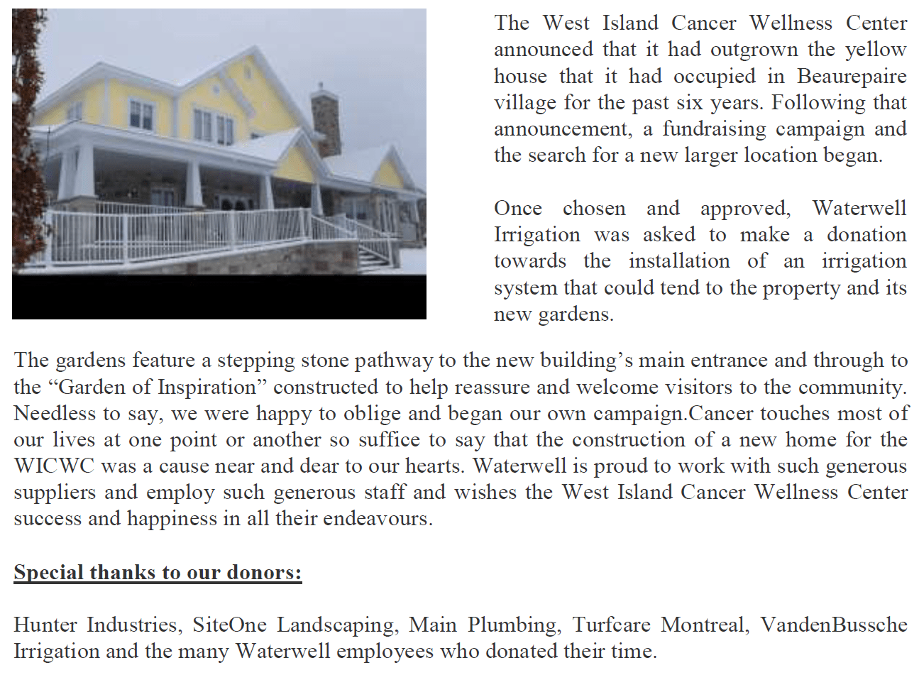 Waterwell irrigation inc.