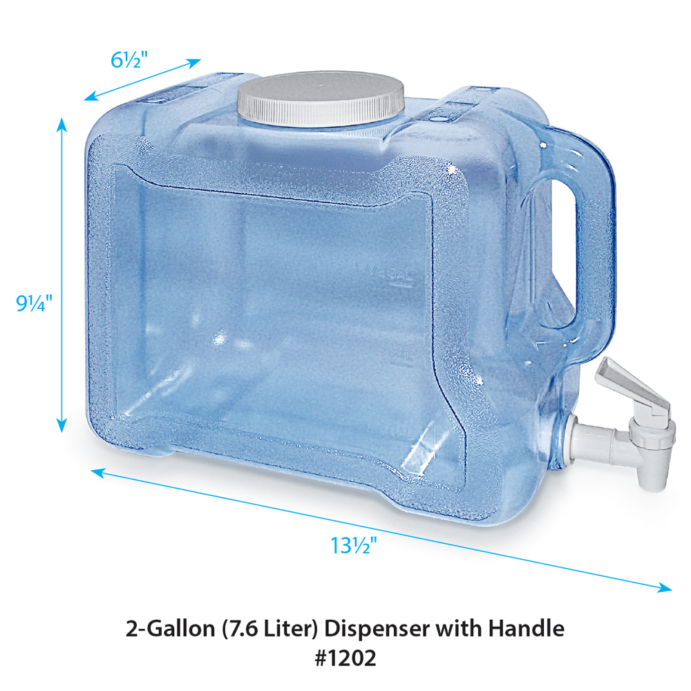 2Gallon Water Dispenser with Handle Water Jug with Spout