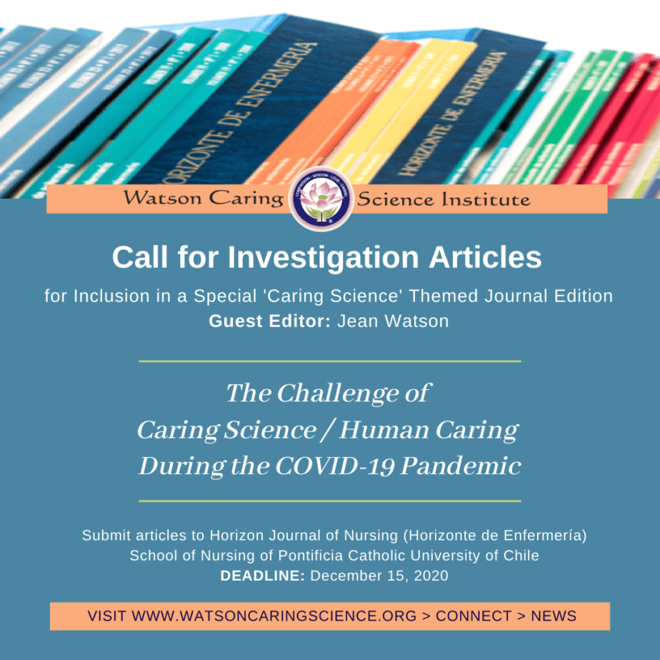Call for Articles for Caring ScienceThemed Journal Watson Caring