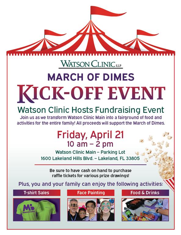 Watson Clinic March of Dimes KickOff Event 2023 at Watson Clinic Main