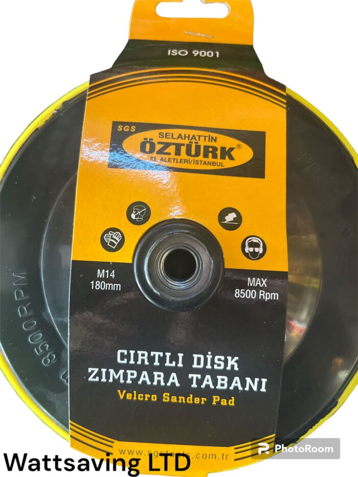 VELCRO Sander pad 180mm 1pc Wattsaving