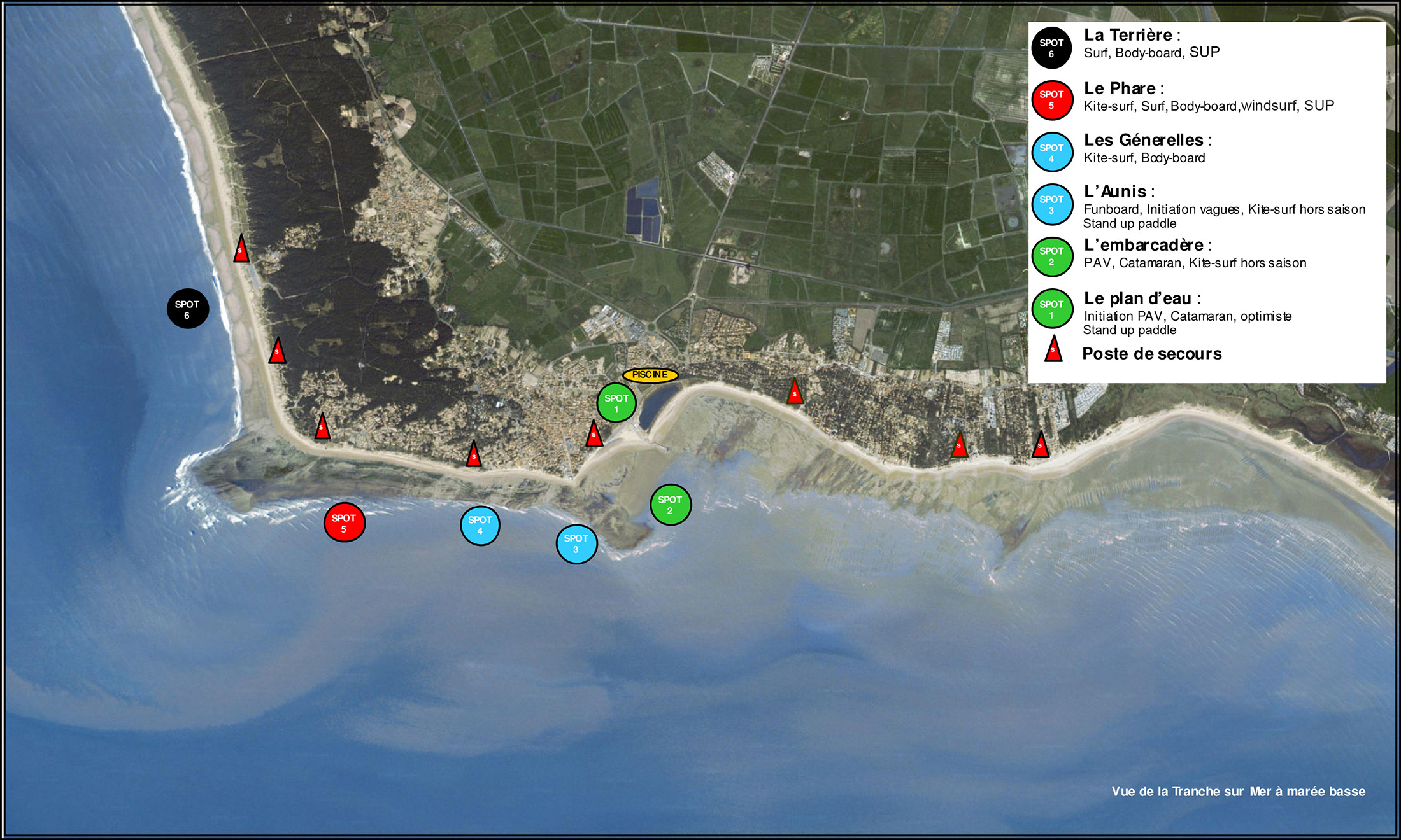 Awasome Carte La Tranche Sur Mer Ideas Windsurf et le stand up paddle à la Tranche sur mer