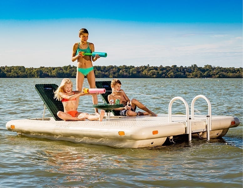 Otter Island Swim Raft Wave Armor Floating Docks