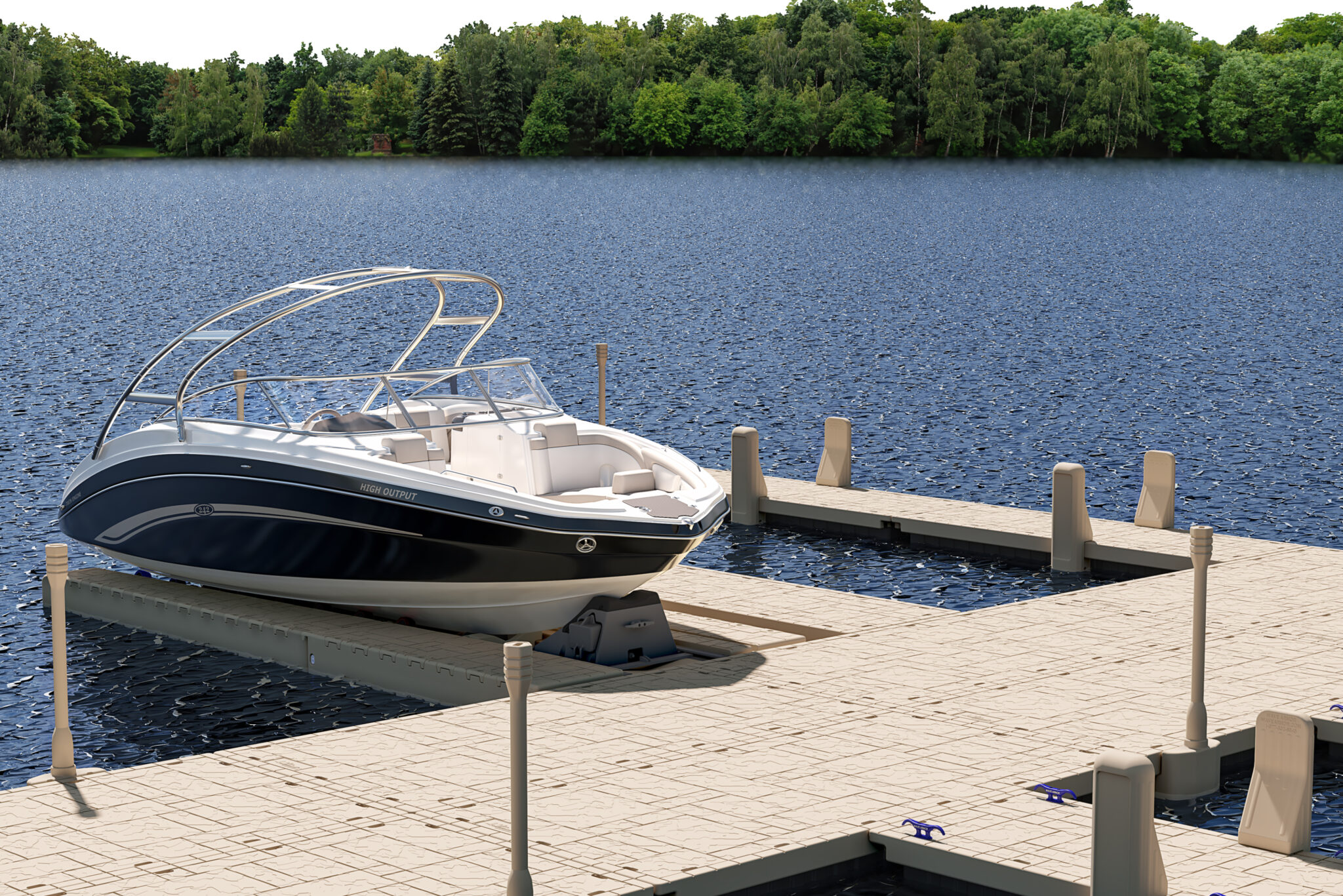 Pro 8 Boat Port Wave Armor Floating Docks