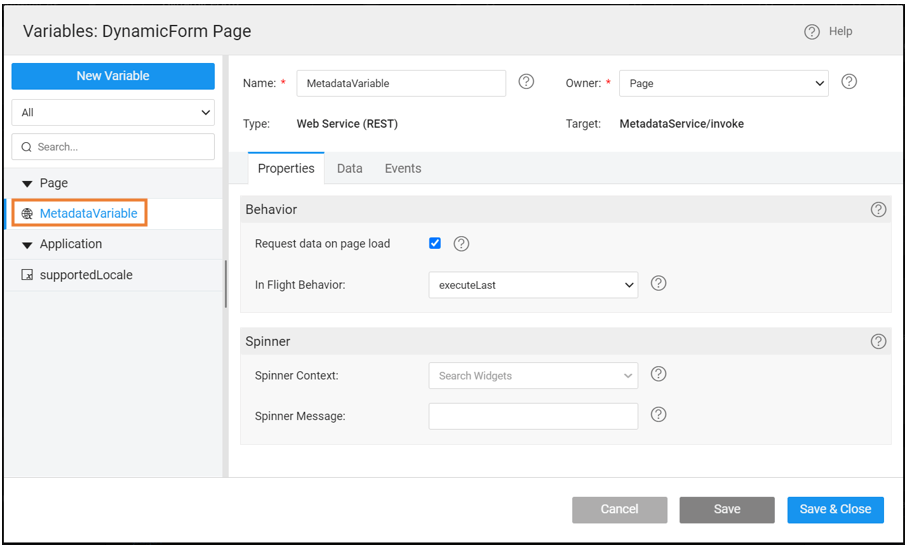Dynamic Form WaveMaker Docs