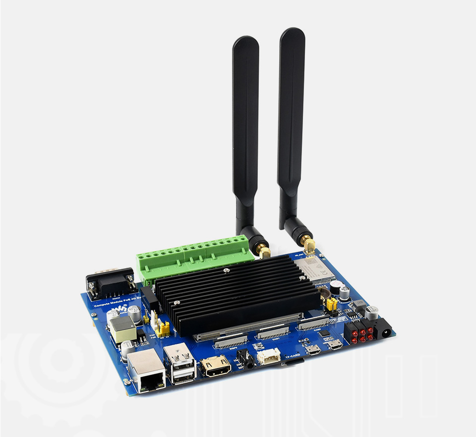 Compute Module Industrial IoT Base Board, With 4G Connectivity And PoE